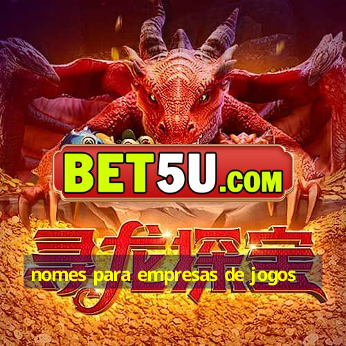 nomes para empresas de jogos